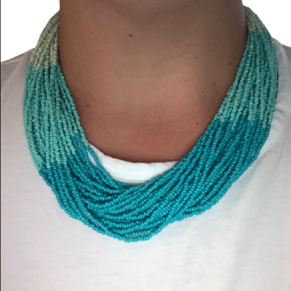 Turquoise beaded necklace